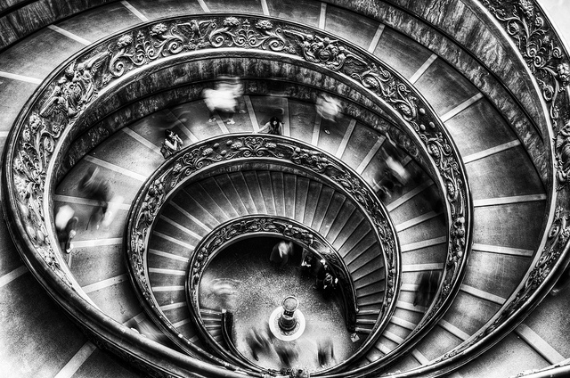 Vatican museum staircase